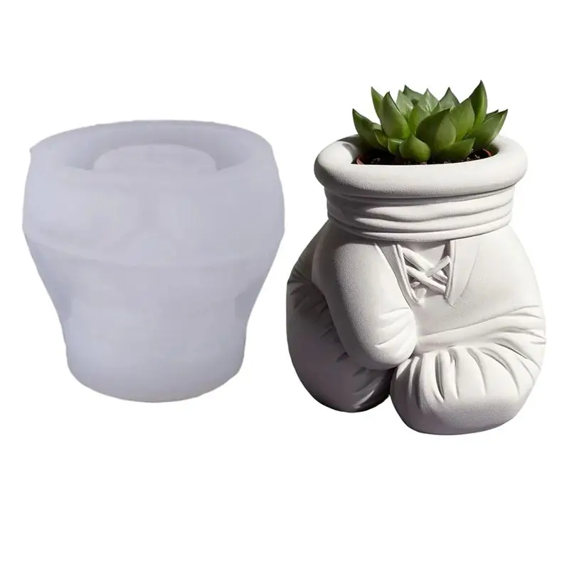 

A02M-DIY Epoxy Mold Aromatherapy Candle Silicone Vase Storage Box Gloves Gypsum Cup Making Mould