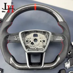 For Audi A6 A7 C8 2019 - 2022 Upgraded S6 S7 RS 6 RS 7 Sport Square Steering Wheel