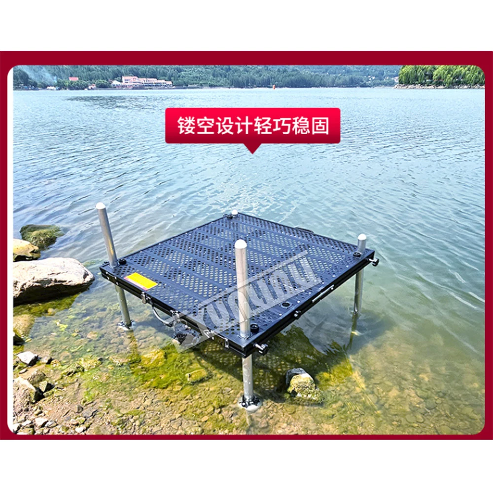 

Fishing Platform Hollowed Out Ultra Lightweight Foldable And Multifunctional Thickened Aluminum Alloy Fishing Desk