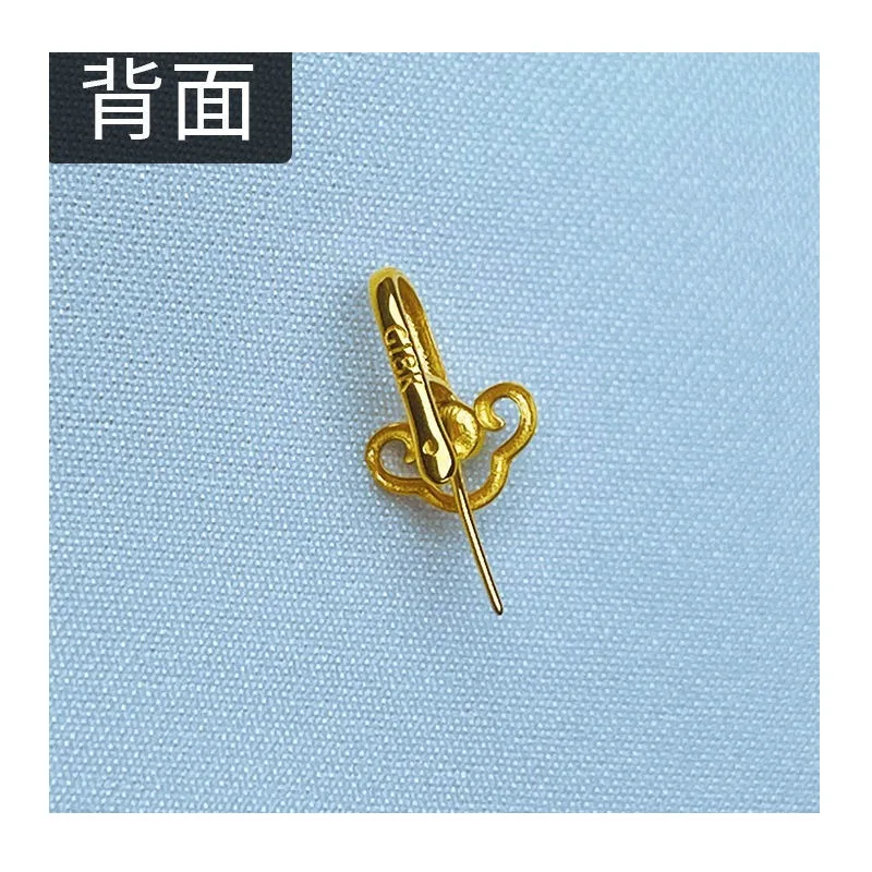 

Retro Simple Plated Color Auspicious Cloud Button Head Clip Buckle Pendant Buckle Necklace Accessories Connection Necklace Unive