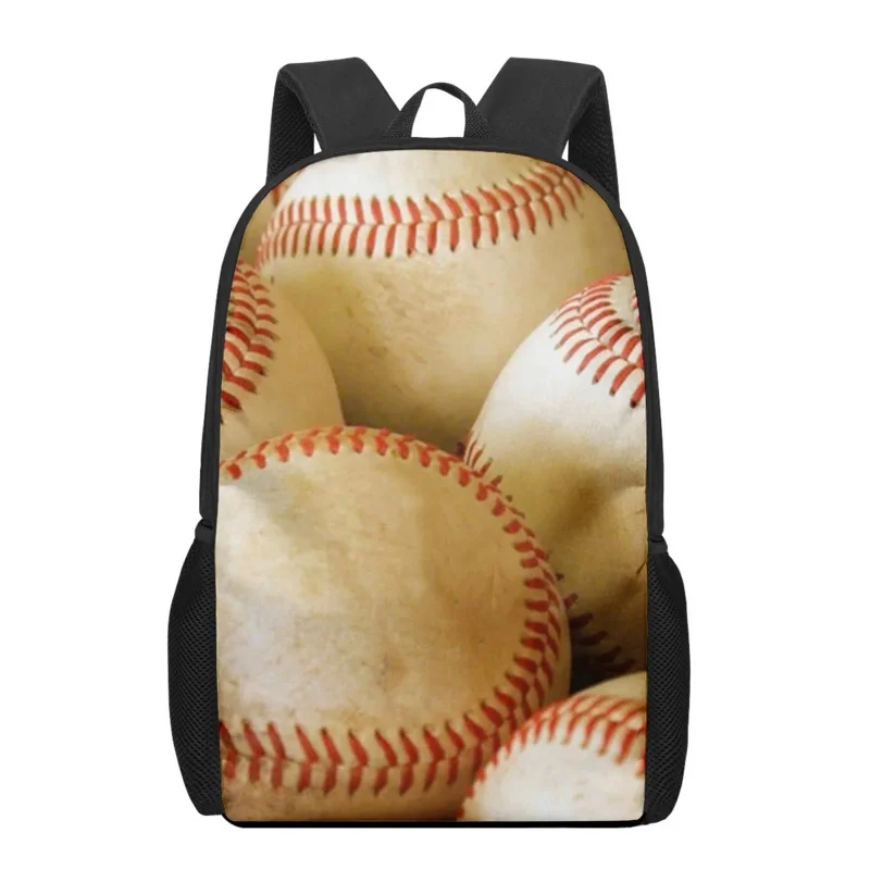 Movimento de beisebol impresso mochila para meninos meninas adolescente crianças saco de livro casual sacos de ombro armazenamento mochila viagem