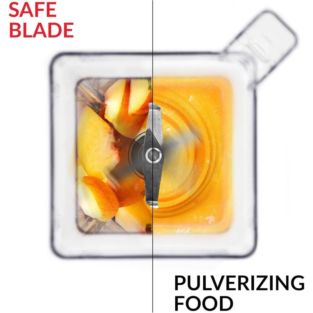 Профессиональный блендер 800 с дикой стороной + банка (90 унций) для смузи и Замороженных Напитков-Quietest Professional-Grade Power, черный