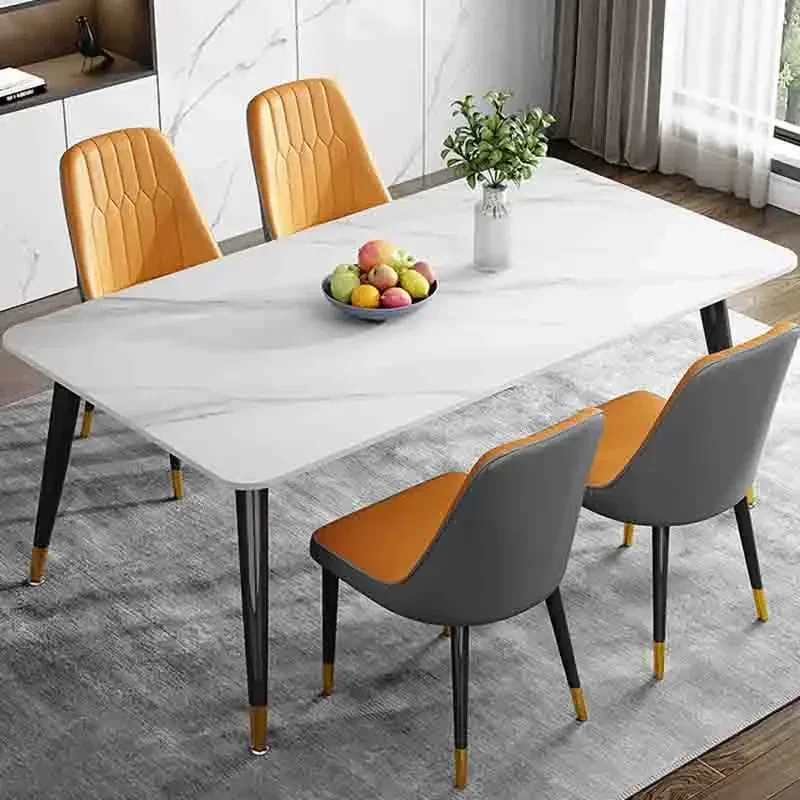 

Modern Luxury Dining Table Small Coffee Living Room Side Salon Office Study Dining Table Writing Mesa Commercial Furniture