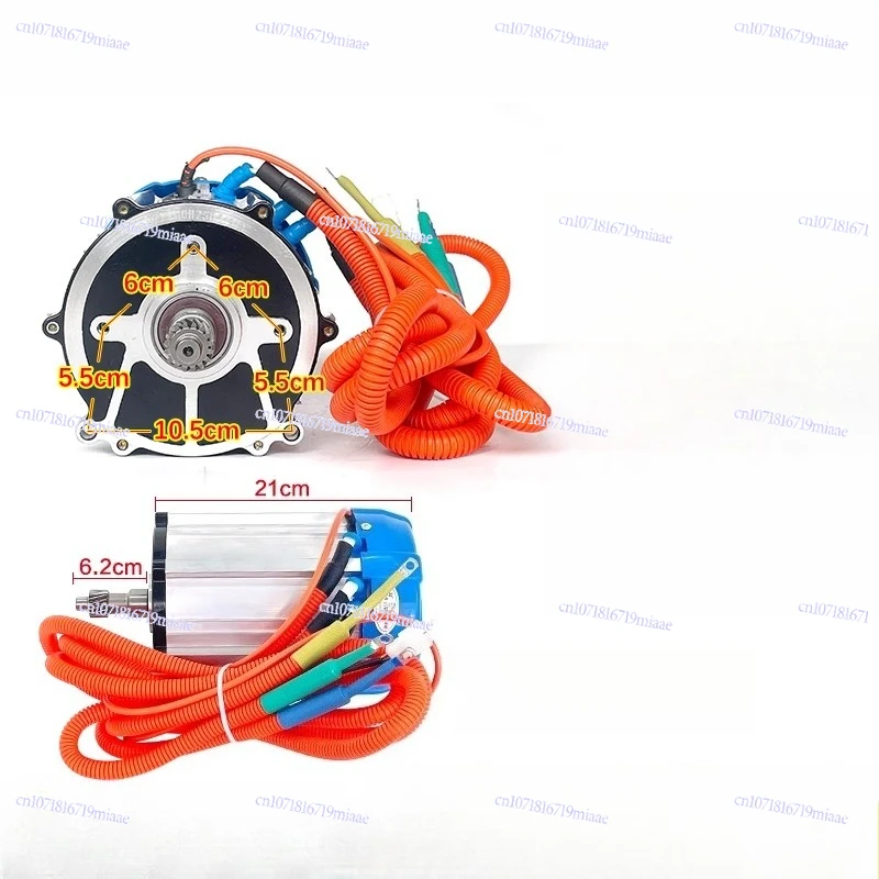 48v60v Electric Tricycle Motor 2000w Modified High-speed High-power Pure Copper Wire DC Brushless Motor