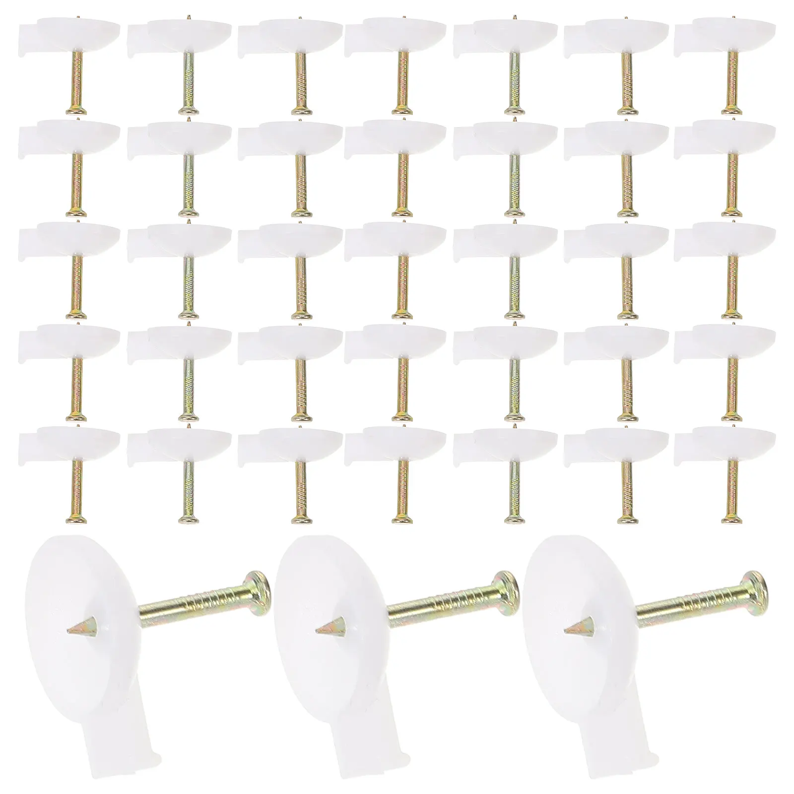 

100pcs Wall Nail Tool Easy Installation Curtain Fixing Door Fixing Nails Metal Thumbtacks Push Masonry Nails Cement Tacks