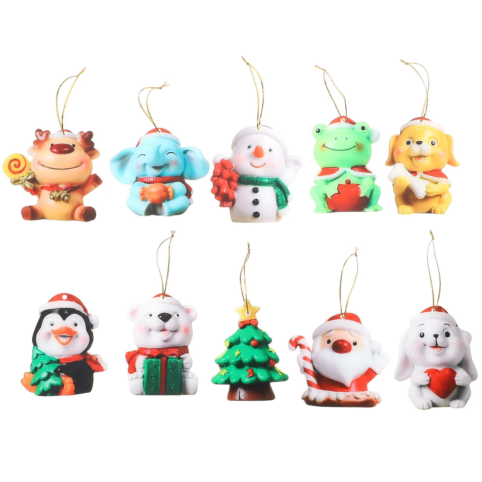 

10pcs Christmas Tree Hanging Decor Acrylic Xmas Pendant For Holiday Wedding Party Home Decoration Xmas Tree Ornaments Decor