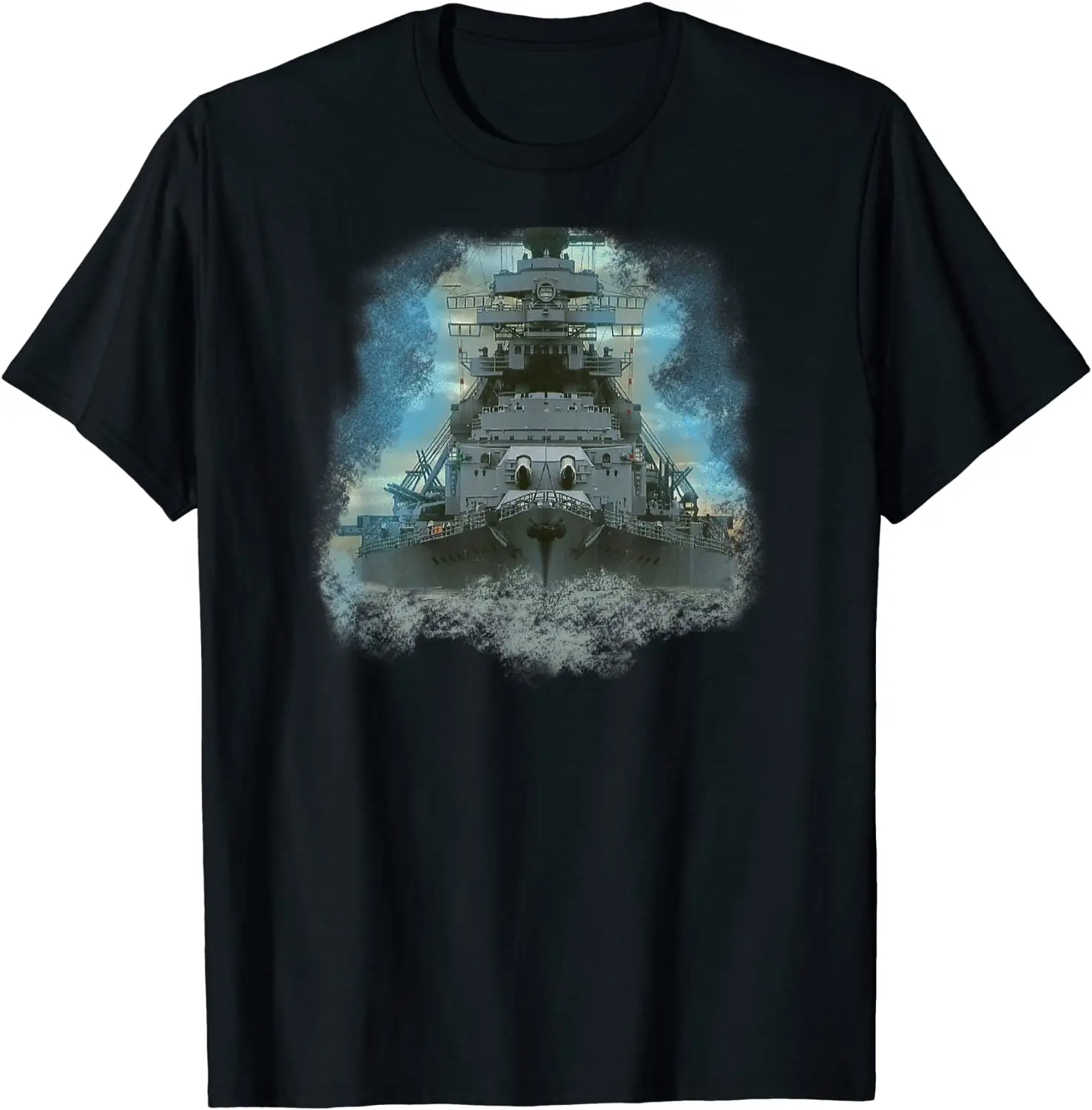 Warships Bismarck Marine Fleet Battleships Carriers Men T-Shirt Short Sleeve Casual 100% Cotton Shirts
