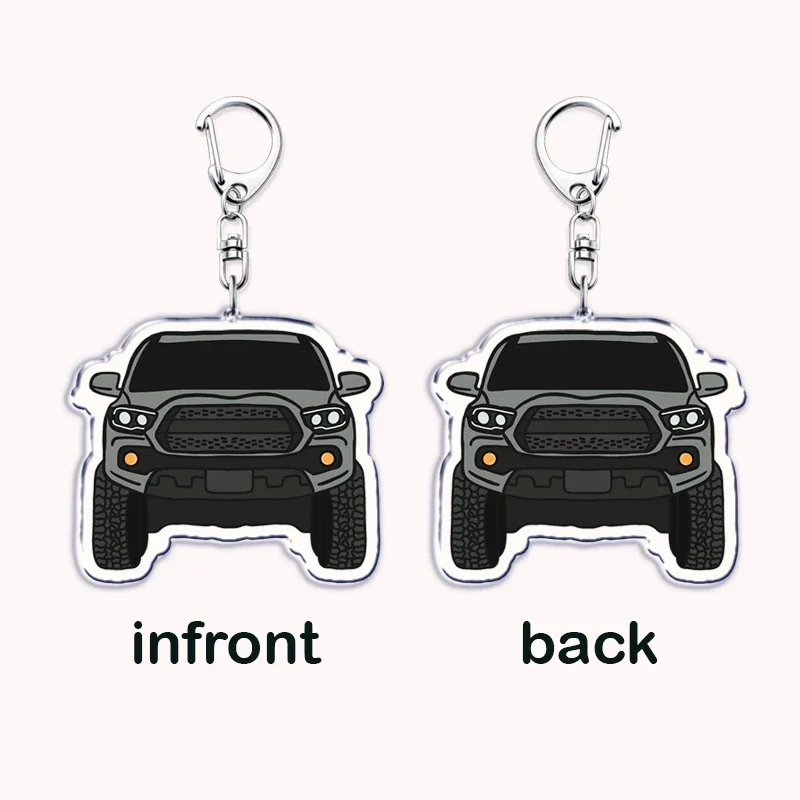 Popular Japanese Off Road Truck Car Keychains Keyring for Accessories Bag Jewelry Fans Friends Gifts