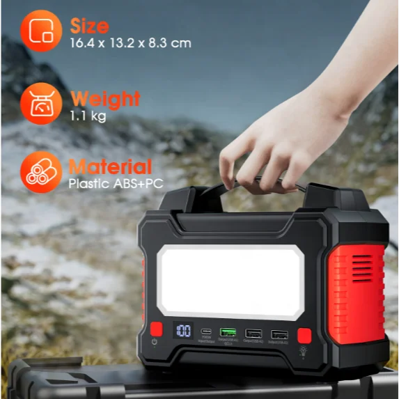 2023new  Outdoor portable energy storage power 150W High power 220V