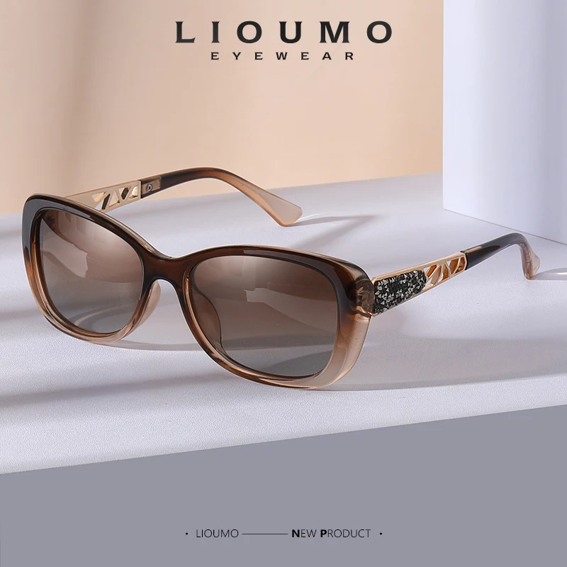 

LIOUMO 2023 Luxury Sunglasses Women Polarized Travel Glasses For Lady Vintage Elegant Frame Eyewear Gradient Lens sonnenbrille