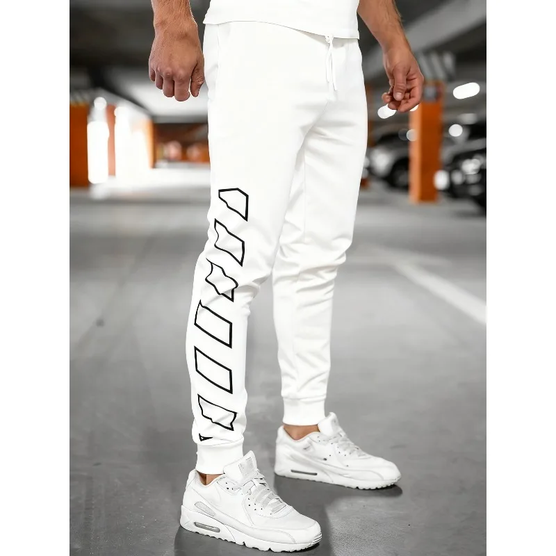 

Новые универсальные, отказоустойчивые спортивные повседневные спортивные штаны с брюками для бега, лоскутные полоски, 3D-печать, брюки для тренировок в тренажерном зале