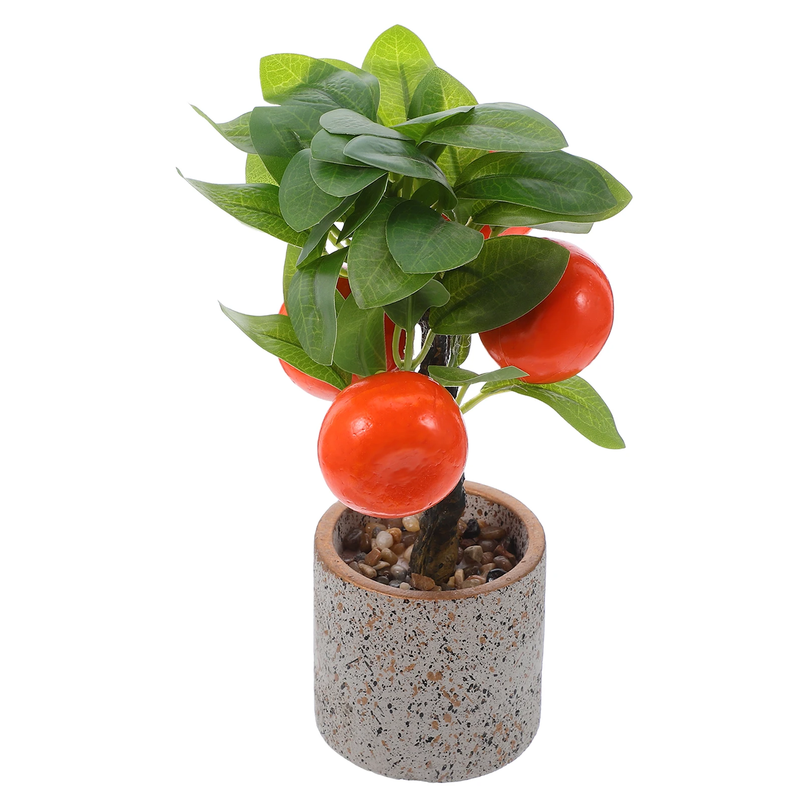 

Simulated Orange Tree Bonsai Artificial Plant Desk Ornaments Fruit Foam Tabletop Decoration