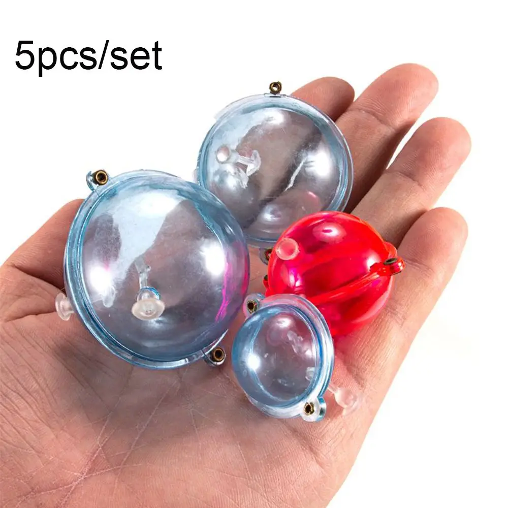 5 Pcs/Set Hot ABS Plastic  Blue red Sea Fishing Fishing Float Balls  Water Ball Bubble Floats Tackle