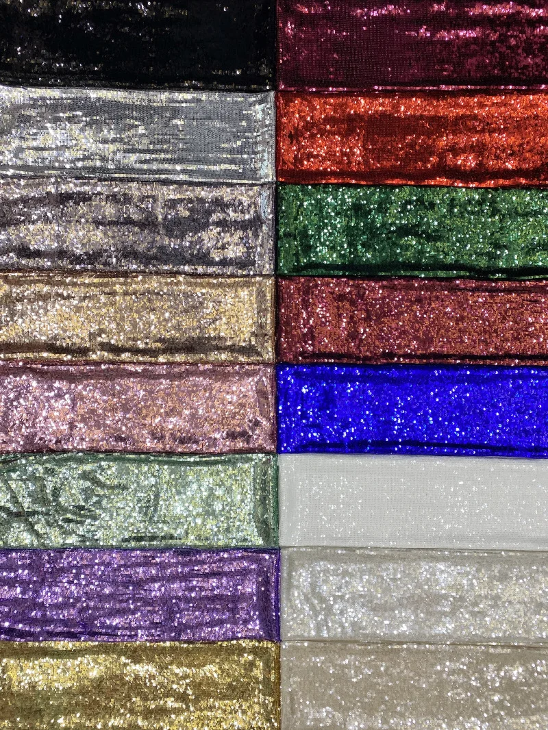 

New vertical stripe densely stitched 5mm sequins fabric for performance dresses textile fabric, party dress fabric