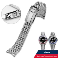 Correa de reloj Jubilee 904 de 20mm para Rolex Sub GMT Yacht Daytona, correa para hombre, cadena de reloj de lujo, piezas Mod, accesorios de repuesto