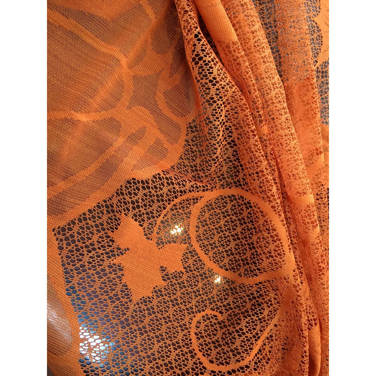 

152x213cm Pumpkin Tablecloth Lace Autumn Thanksgiving Day Table Cover Holiday Party Decor Orange
