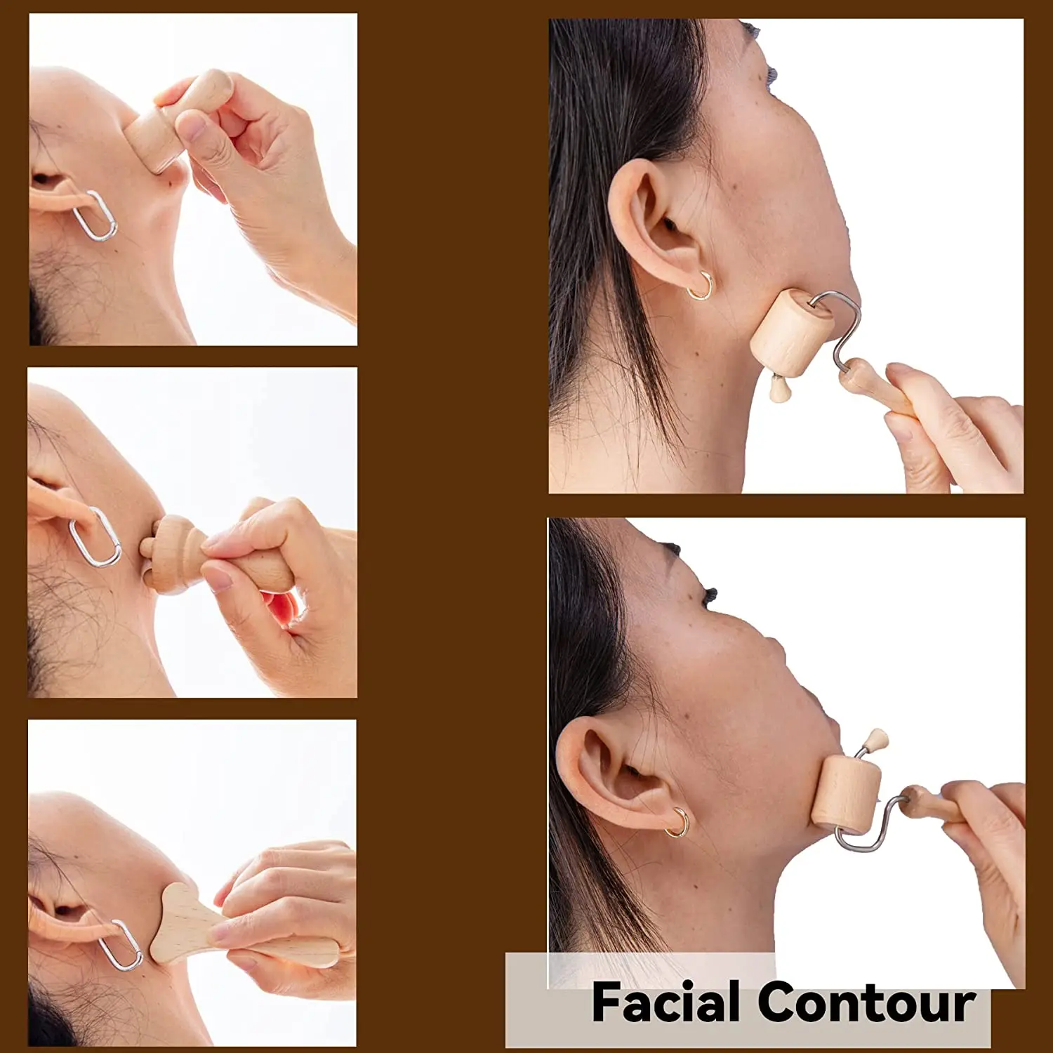 Face Massager Wood Therapy Facial Lifting Maderoterapia Gua Sha Wrinkle Remover Skin Scraper Anti Cellulite Neck Lift Tool