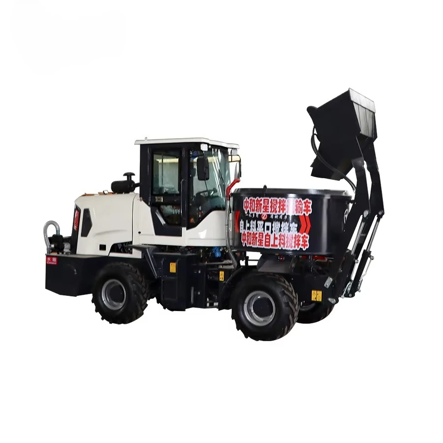 New Mini Self-Loading Concrete Mixer Truck 2-5 Cubic Meters Capacity Featuring Pump Engine Gearbox From Manufacturing Plant