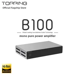 TOPPING B100 단일 채널 순수 후면 스테이지 증폭기, HIFI 고전력 균형 전력 증폭기