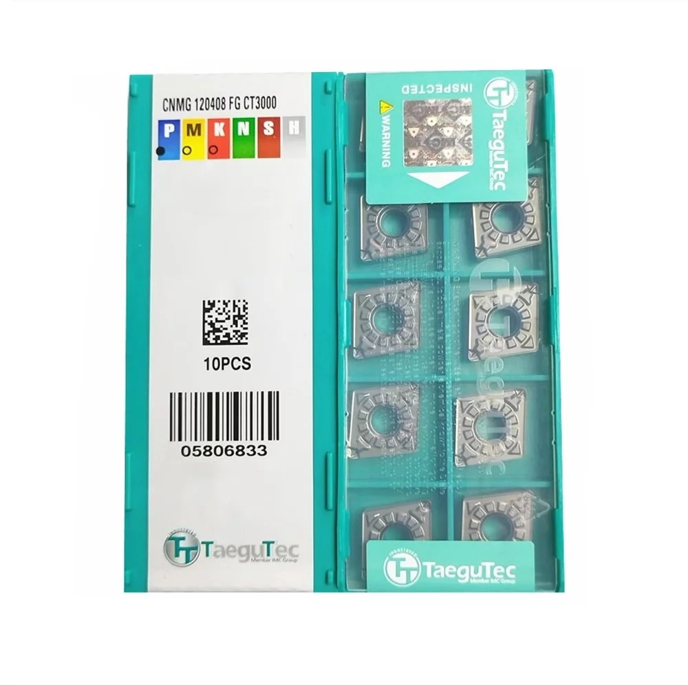 เม็ดมีดเซอร์เมต CNMG120404 CNMG120408-MT/FG CT3000 สำหรับเครื่องมือกลึงภายนอก คุณภาพสูง สำหรับงานกลึงเหล็ก CNC เครื่องมือกลึงตัด