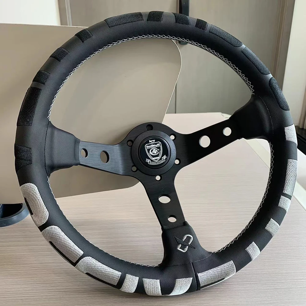 

TIYPEOR JDM VERTEX LANG Redesign Black Color VERTEX 1996 wheel Racing Steering Wheel