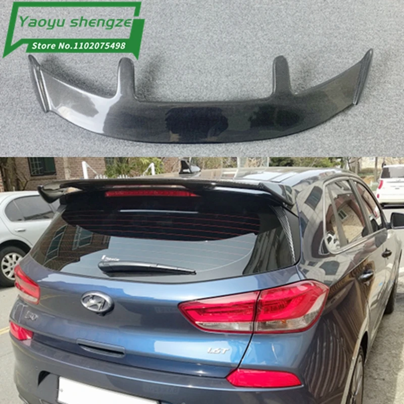 

for Hyundai I30 I20 spoiler high quality carbon fiber material car rear wing spoiler 2008-2019