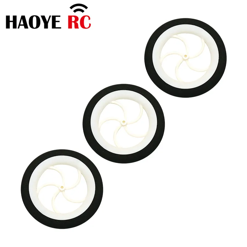 Haoye 2 Pcs/Lot Light Wheels (Sponge Tire) Color White D60/65mm For RC Airplane Replacement Toys DIY Plane Accessory