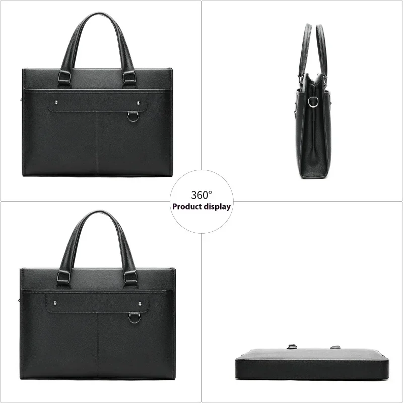 Étui Bombe en Cuir group pour Homme, Sac pour Ordinateur Portable, Sac à Main d'Affaires