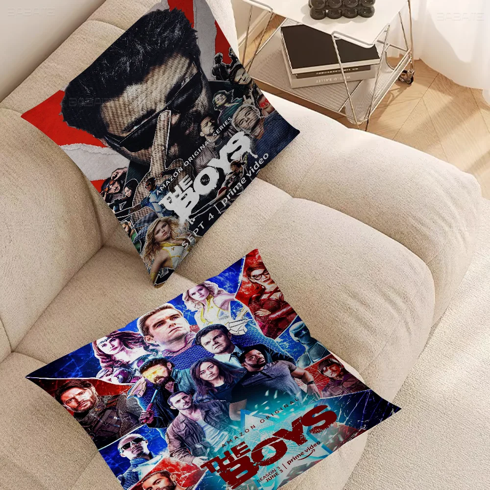 

The Boys Season 3 Cushion Cover Car Throw Pillow Case For Sofa Car Christmas Gift 40x40cm 45x45cm