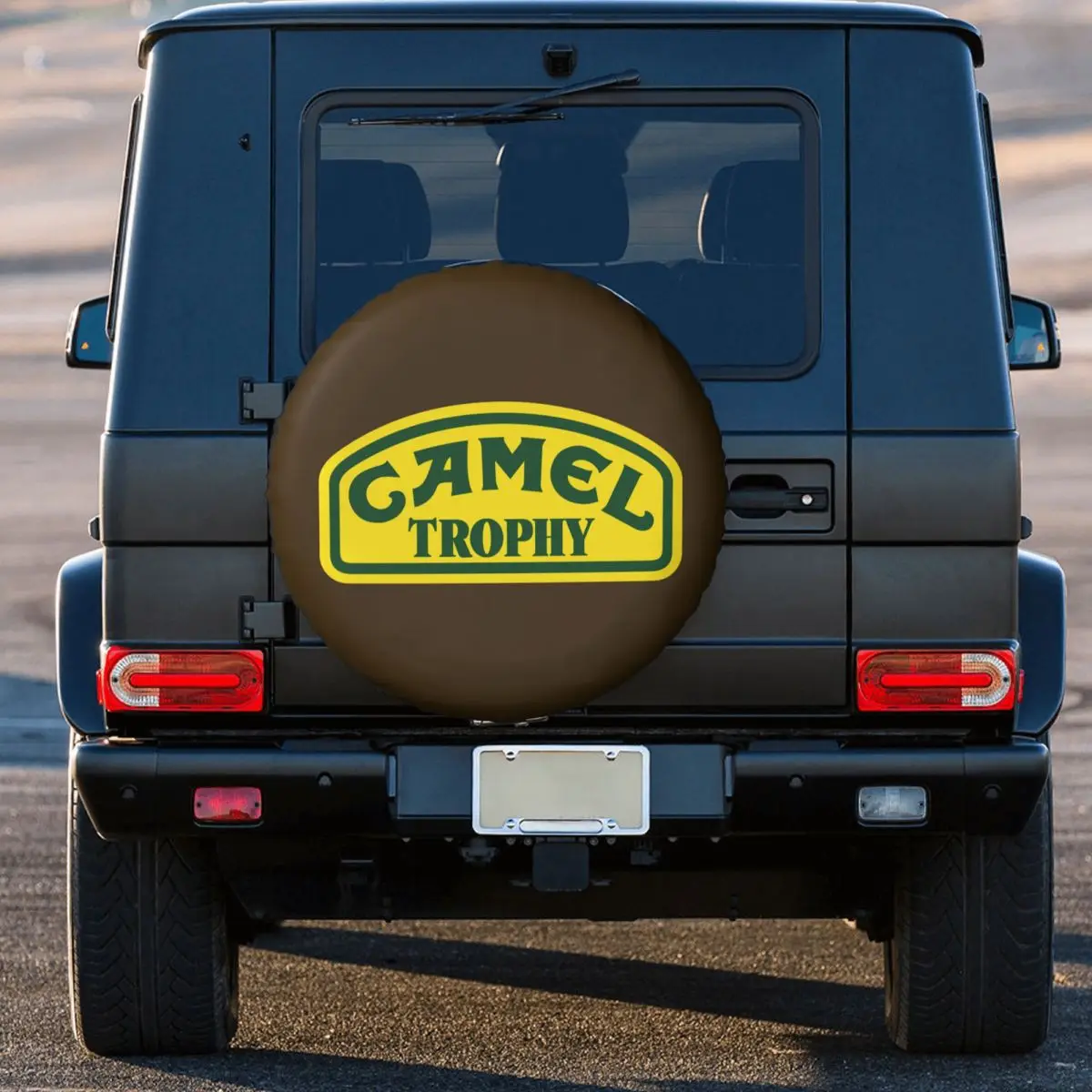 Custom Camel Trophy Logo Spare Tire Cover Case Bag Pouch Waterproof Dust-Proof Wheel Covers for Jeep Pajero 14\