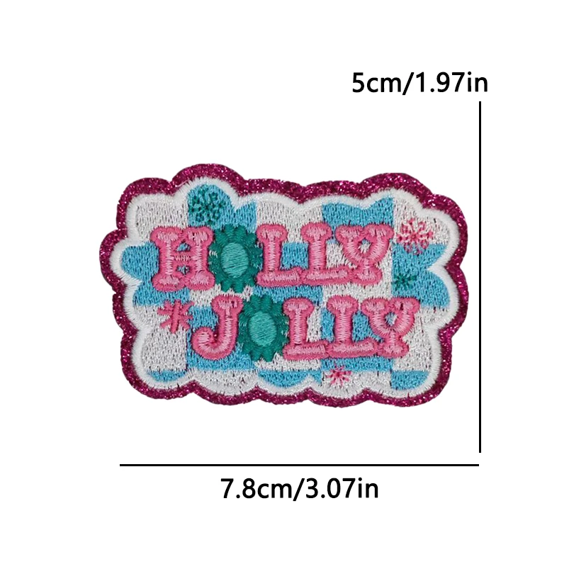 10Pcs/Lots Hot Sell Pumpkin/Santa Embroidered Patches Cartoon Festival Category Iron On Patches For Clothing Sew Stickers Badge
