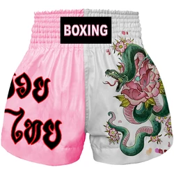 Muay Thai Boxing Shorts Boxers Man Women Kids KickBoxing Fight Grappling Mma Sanda Combat Training Fitness Trunks Short-Pants