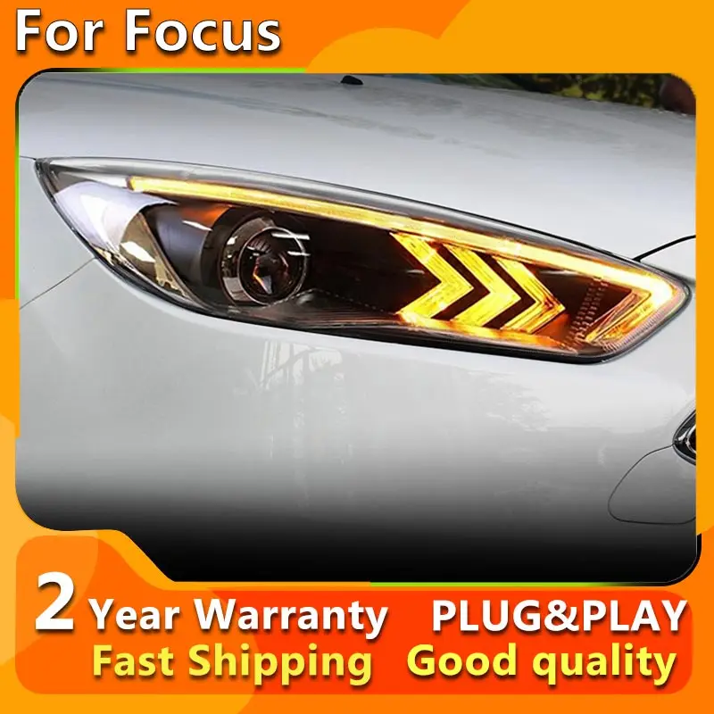 

Car Headlights LED Lamps For Ford Focus 2015-2018 Upgrade Style Front Lamp DRL Automotive Turn Signal Tools Accessories
