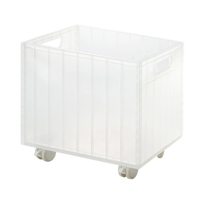 Large Capacity Book Storage Box File Box with Pulley Movable Book Storage Box Storage Basket School Office Supplies