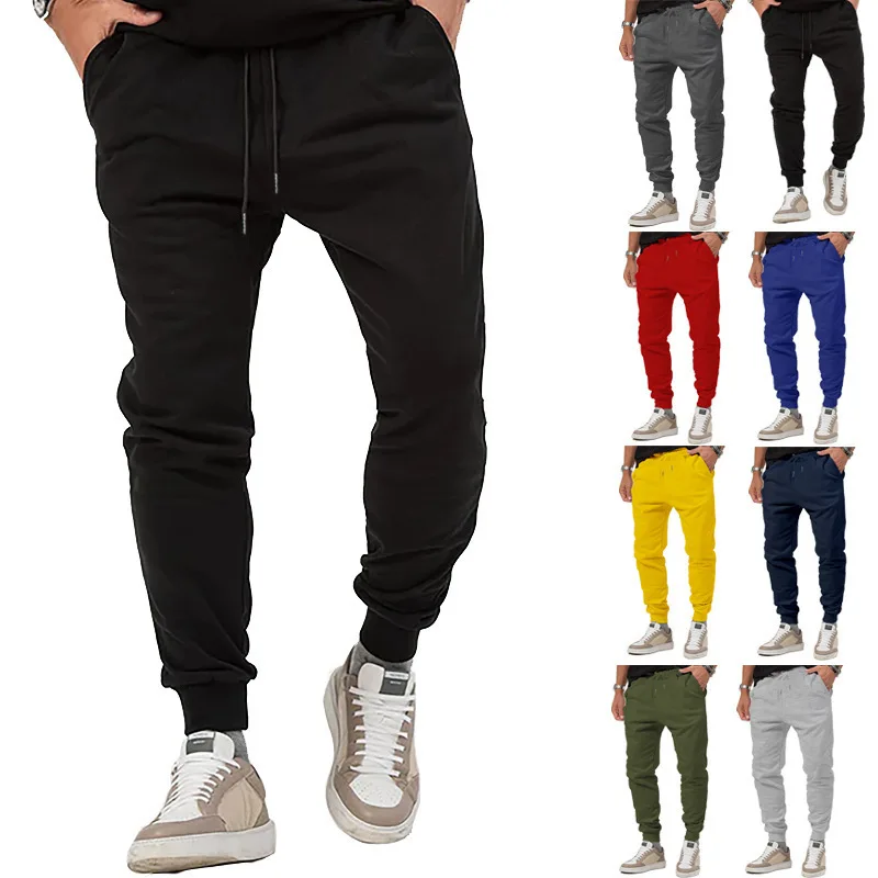 Foreign Trade European and American Men's Casual Pants Autumn Multi Color Versatile Loose Outdoor Sports Casual Pants for Men