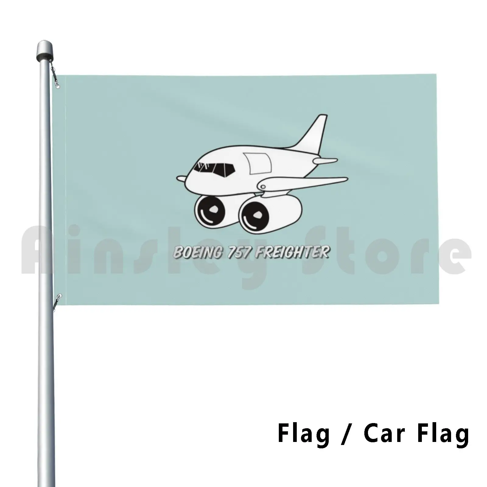 Boeing 757 Freighter decoración al aire libre bandera bandera del coche carga pilotos Boeing 757 Jet Fedex Ups Fedex Dhl Abx