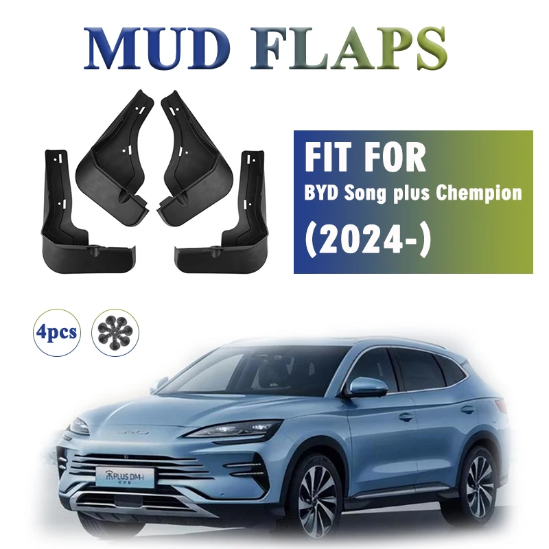 

2024 FOR BYD Song Plus Chempion Mud Flaps Guard Splash Mudflaps Mudguard Fender Car Accessories Front Rear 4pcs