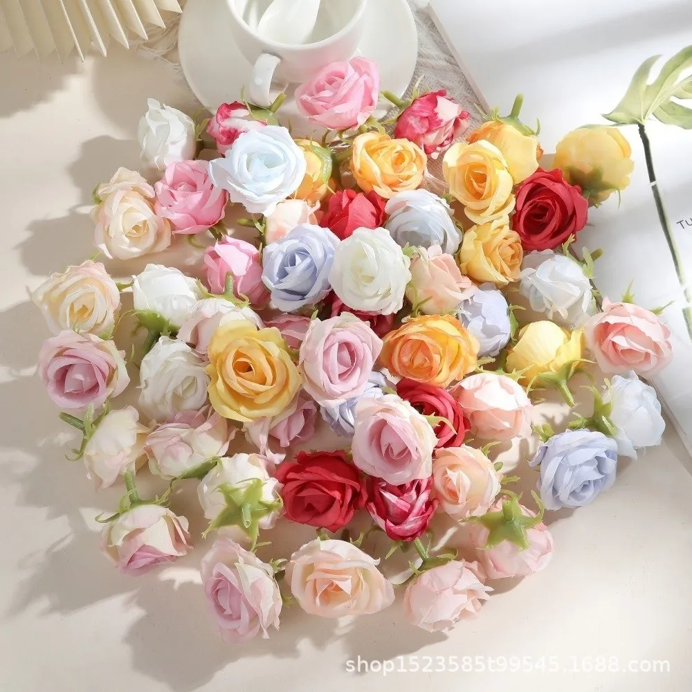 1pc Silk Artificial Flowers Table Wreath Realistic Simulation Flowers Soft Diy Craft Home Decoration Photography Props