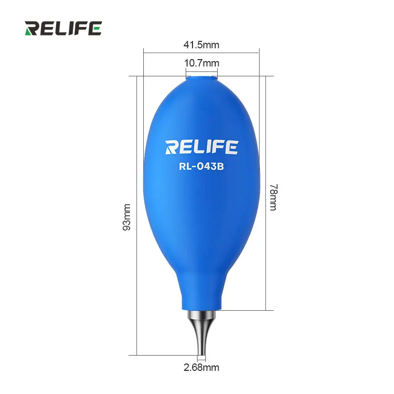 RELIFE RL-043B Leistungsstarker Gummi-Staubbläser für Mobiltelefone, PC-Tastaturen, PCBs, Kameraobjektive und Staubreinigungswerkzeuge – Detail 9