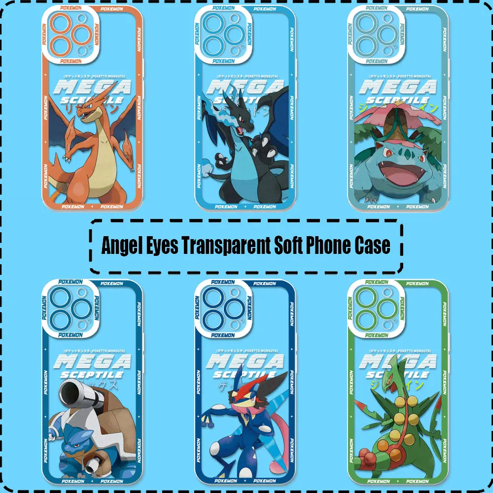 

Japan Amime Pokemon Pocket Mewtwo Case For Samsung Galaxy S25Ultra S24 S23 S21 S20 Fe Plus S25 S24 Ultra Cqoue Transparent Cover