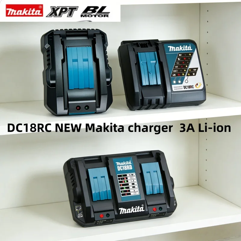 

HOT Original For Makita 18V Drill Battery Charger 3A Li-ion US/EU Charger for Makita 14.4V 18V BL1815 BL1860 BL1430 BL1450 LXT