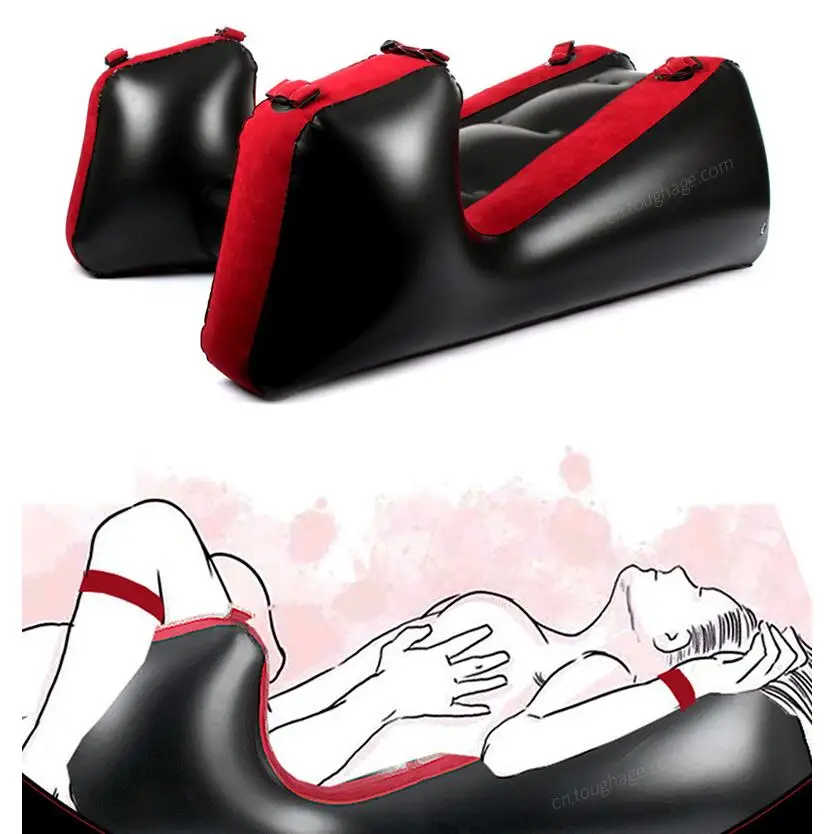 Inflatable Sofa With Handcuffs Ankle Cuffs Open Legs Butt Elevation Sex Positions Tools Chair Pillow SM BDSM Bbound adult produ