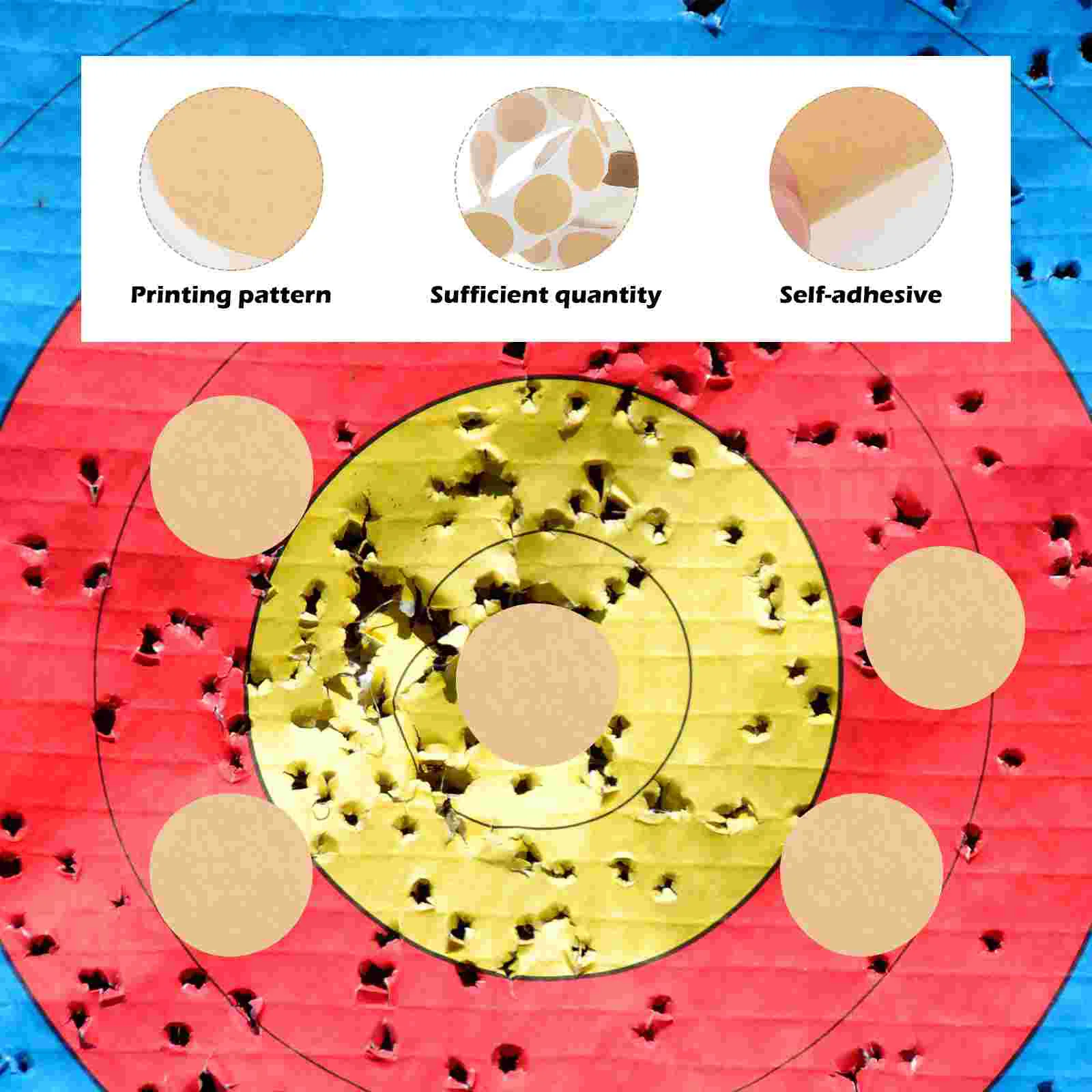 Strzelanie Naszywka Naklejki Cele do polowań i sportowych Etykiety pastylkowe Praktyczne akcesoria papierowe Koło