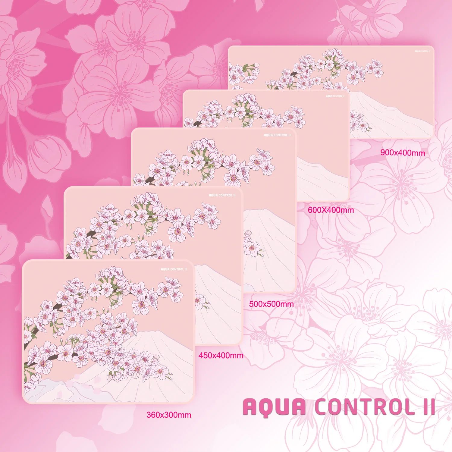 900x400x4mm X-Raypad aqua control 2 Sakura Gaming Mouse Pads xraypad AC2 Sakura Japanese Cherry Blossom deskmat