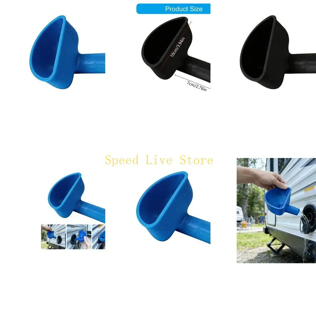 547C Camping Water Inlet Filler Funnel For Motorhome Quick Connection Design Lightweight And Rustproof For Travelers