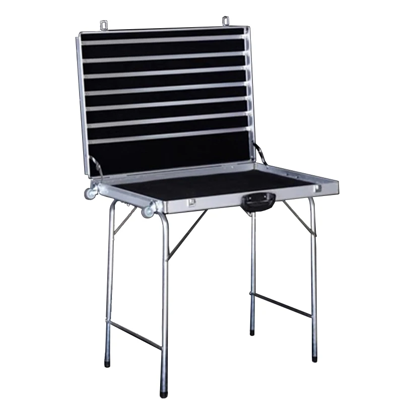 

Portable Foldable Jewelry Box Night Market Stall Jewelry Display Stand Multifunctional Earring Display Boxes with Wheel
