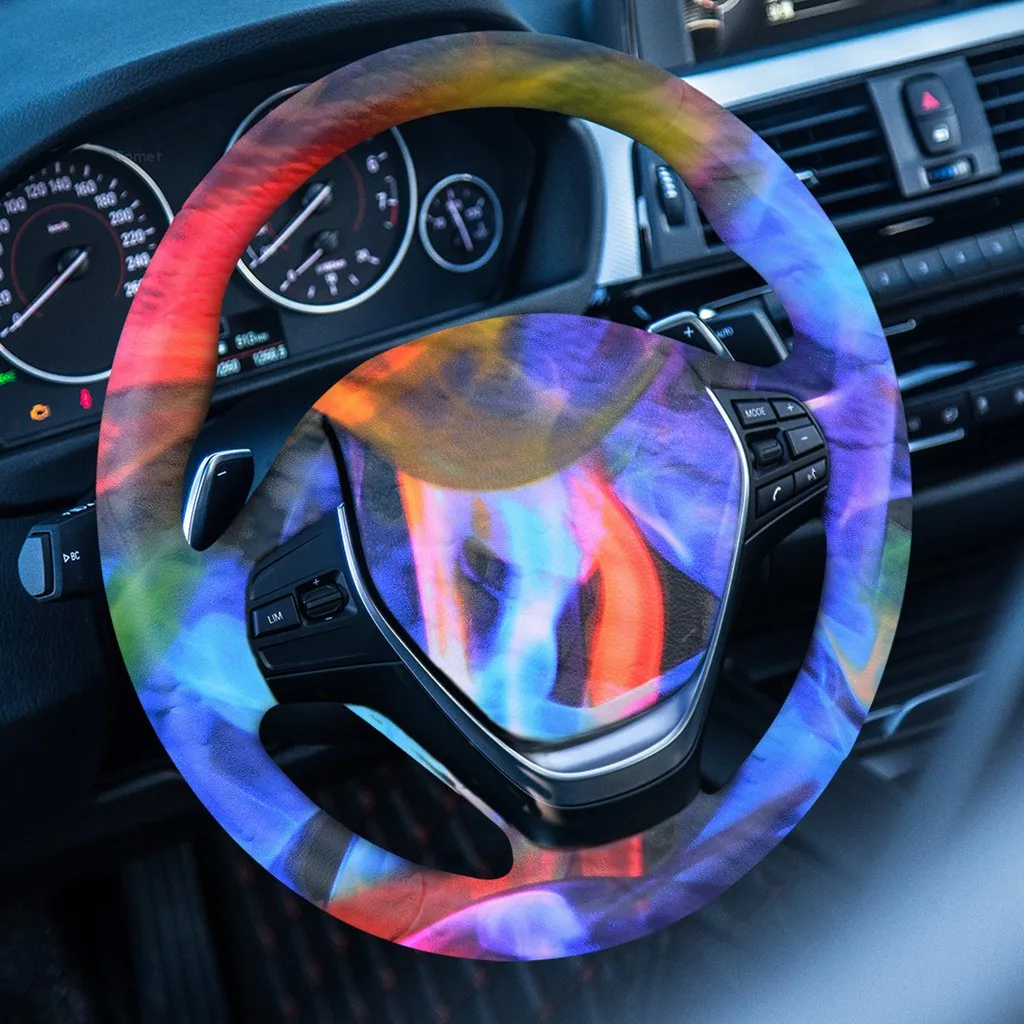 Película hidrográfica Rainbow Flames, película de impresión de transferencia de agua, Hydro Dip, 50cm x 100cm