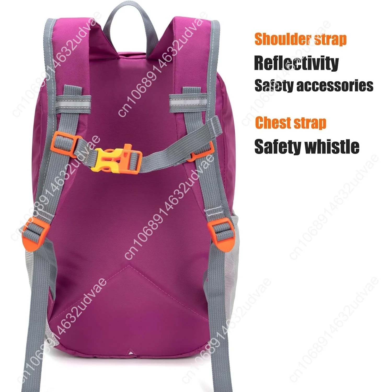 Little Kids Hiking Backpack for Boys or Girls, Small Daypack for Camping or Travel (Purple, Small)
