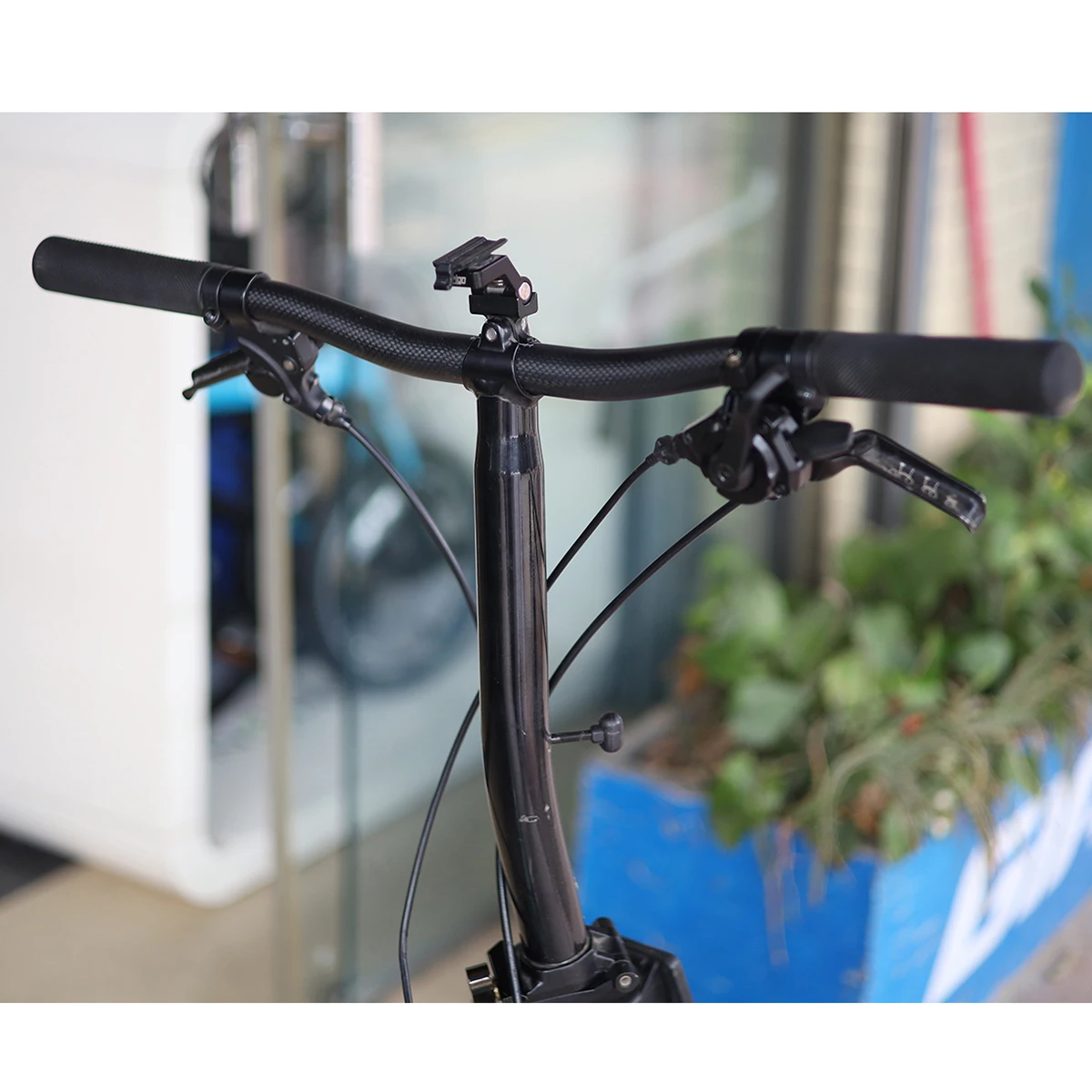 

SILVEROCK Carbon S Type Handlebar Rise Bar 25.4mm x 580mm for Brompton Fnhon Gust K3plus Trifold Folding Bike Super Quality