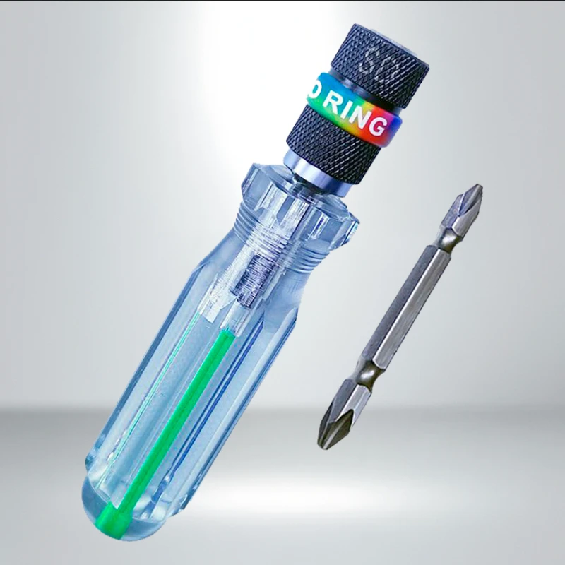 Anku ダブルヘッドドライバー 6.35 ミリメートルダブルヘッド精密ドライバーマイナスプラスレンチ 1/4 ''バッチ家庭用修復ツール